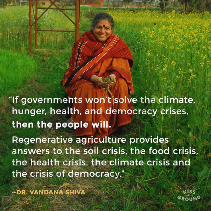 Dr. Vandana Shiva quote on Regenerative Agriculture | Regenerative  agriculture, Regenerative farming, Vandana shiva