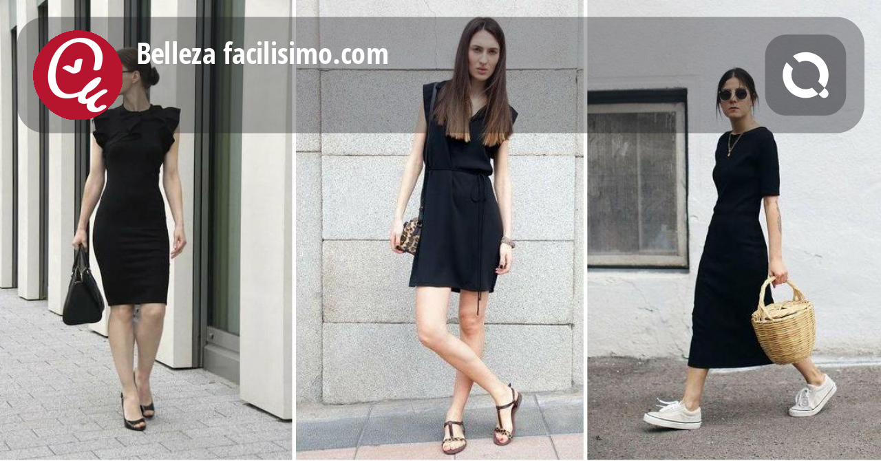 ¿Cómo combinar un vestido negro? 18 looks