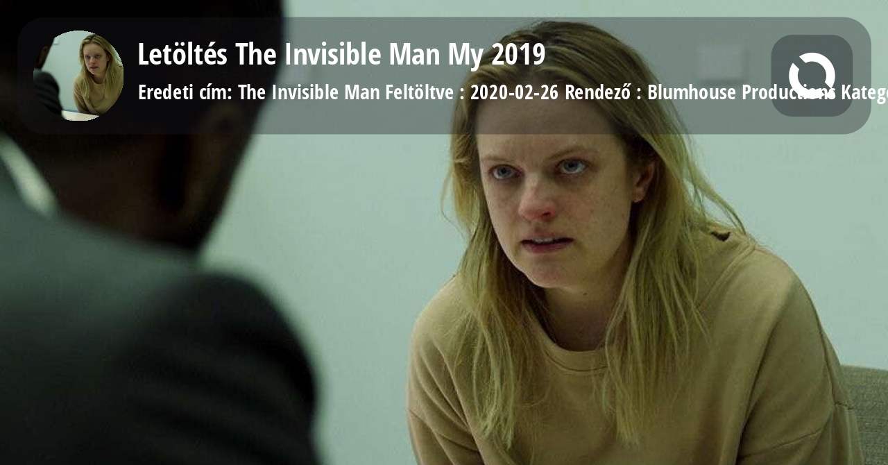[MateraziFilmek] The Invisible Man (2019)™ Teljes Film