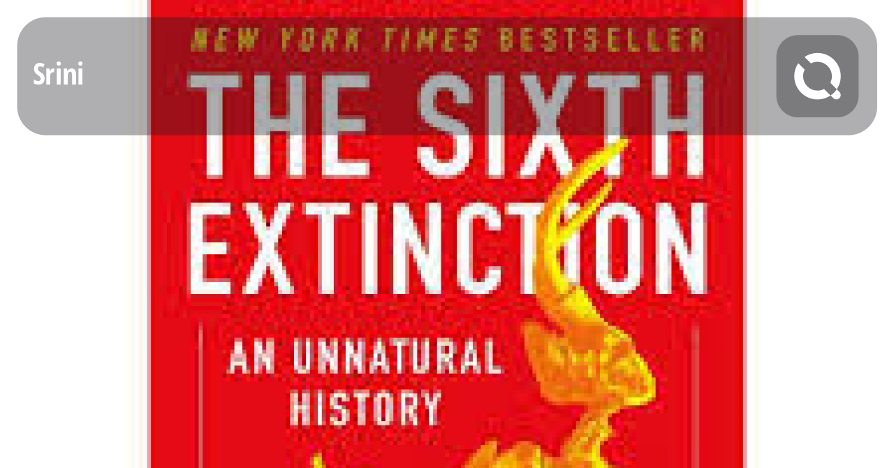 the sixth extinction an unnatural history