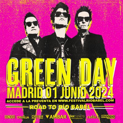 Green Day actuará en Madrid 1 de junio de 2024 (Publicaciones NFTs y
Metaverso de PUBLIQ)
