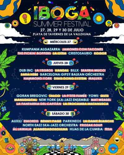 Cartel más internacional de toda España Iboga Summer
Festival (NFTs_Music)