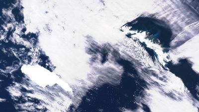 RAF releases video of world's biggest iceberg
