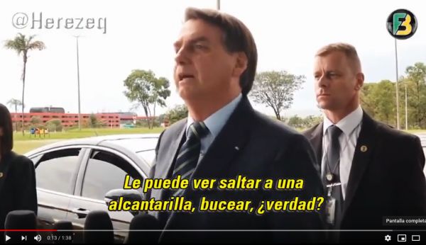 Actitud del presidente brasileño Bolsonaro ante el Covid-19