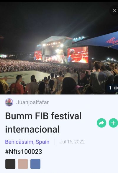 Éxito rotundo del Festival Internacional de Benicàssim 2022 (NFTs_Music)