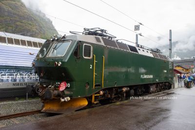 August 2019. Flam. Norway - Flamsbana - Flåm's world-famous train