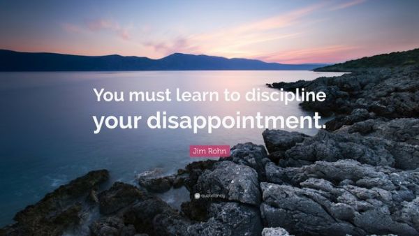 (IJCH) Something to Ponder: Discipline Your Disappoint and Savor Every New Joy...